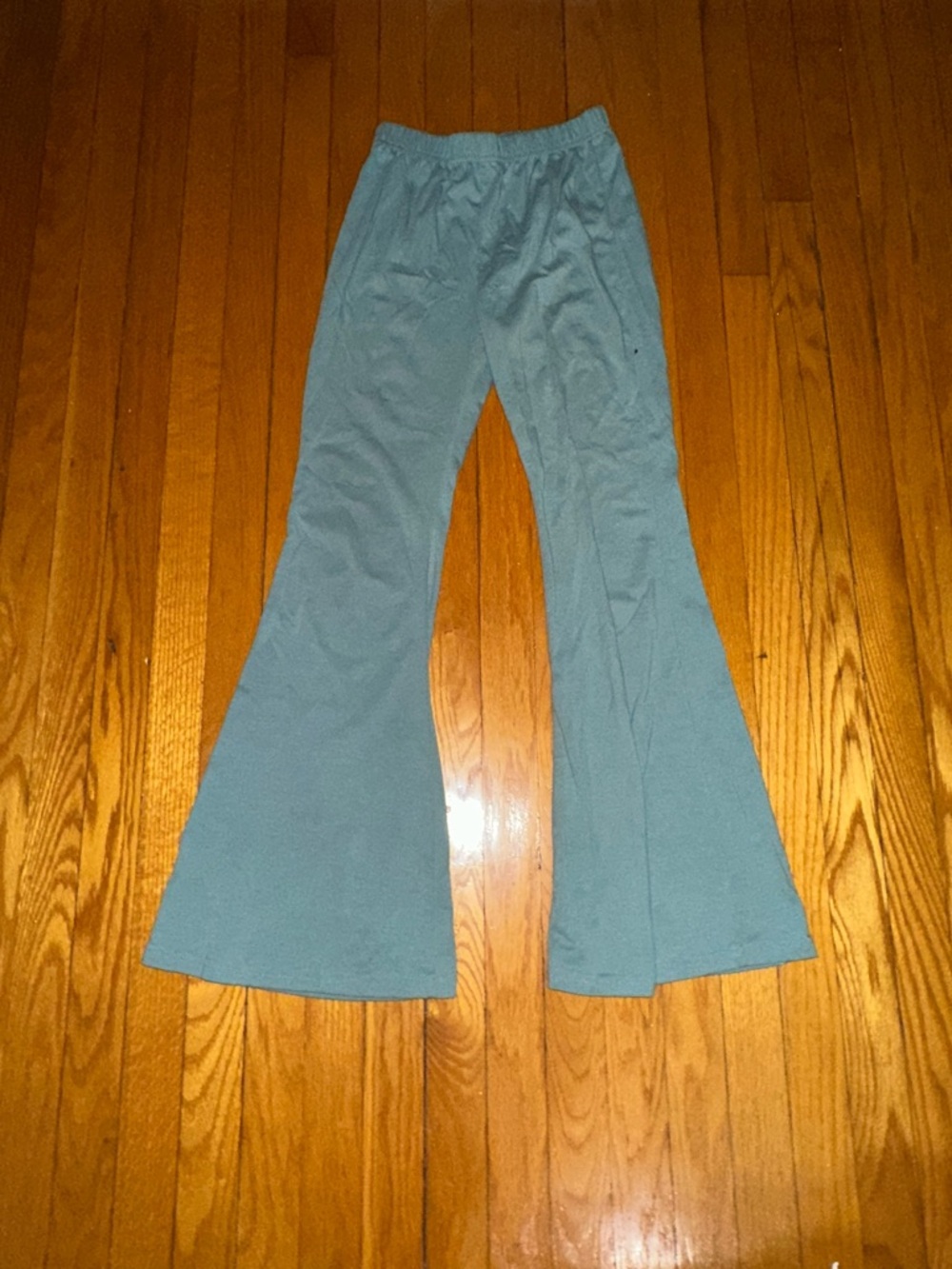 SHEIN Dusty Teal Wide-Leg Lounge Pants